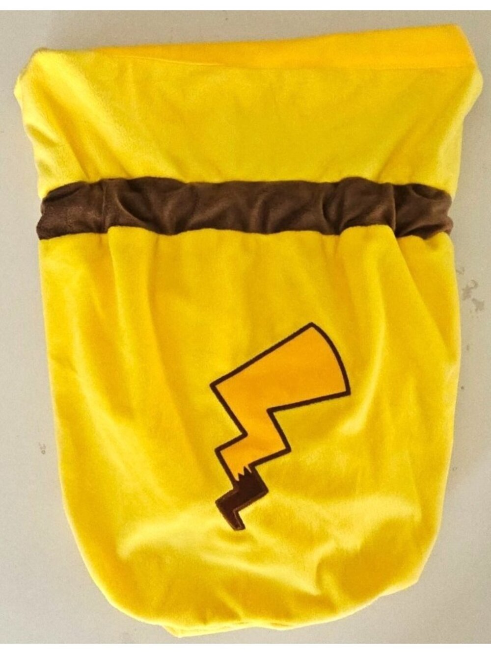 Pokemon Pikachu Costume Kids 10-12 Beanie Hat Trick or Treat Bag Tail Halloween - Picture 3 of 8